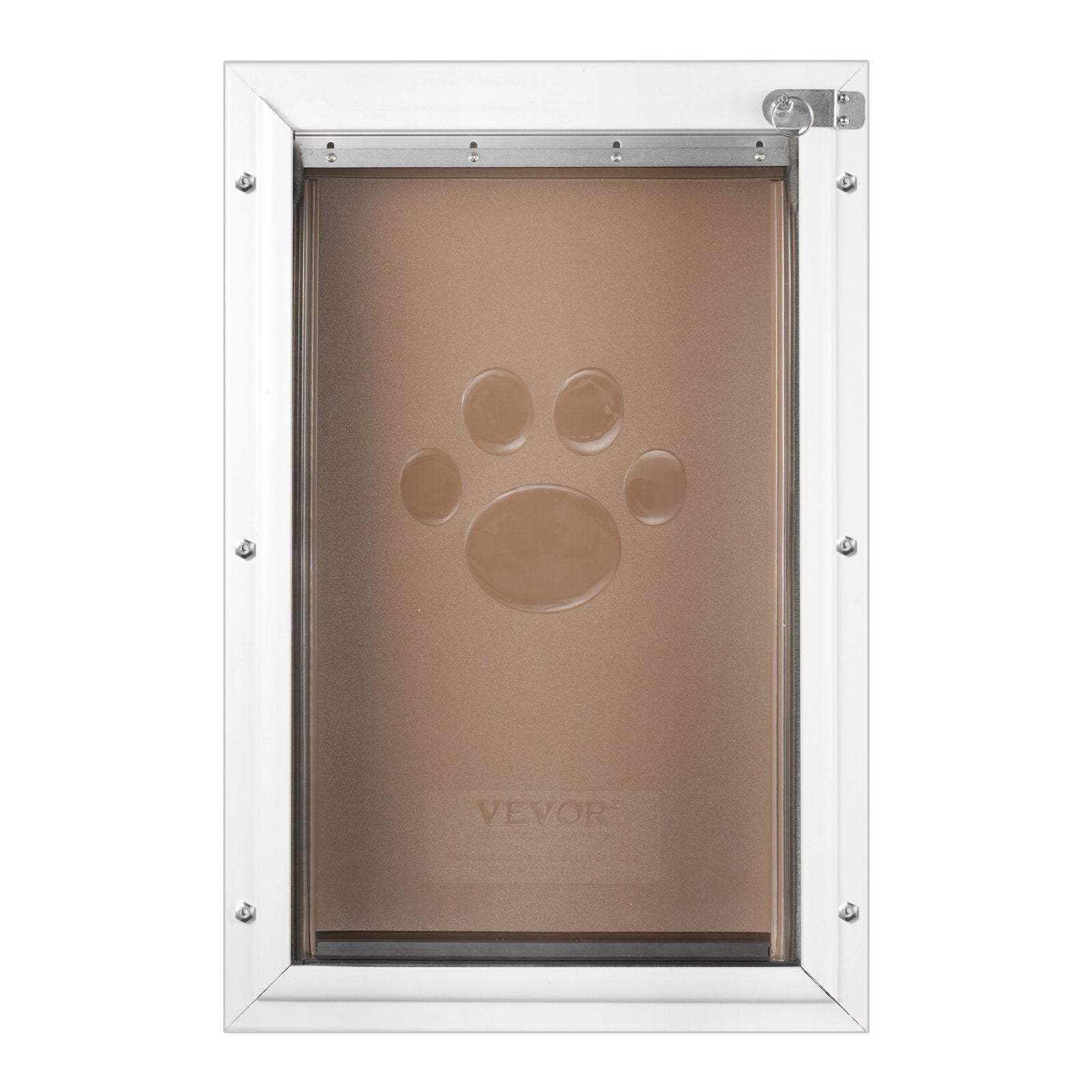 VEVOR Pet Door for Door with Lock and Magnetic Flap System Aluminum Frame XL