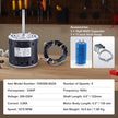 VEVOR 3/4HP Furnace Blower Motor, 208/230V 3.85Amps, 1075RPM 5 Speeds, CW/CCW Rotation, 48 Frame 4.8