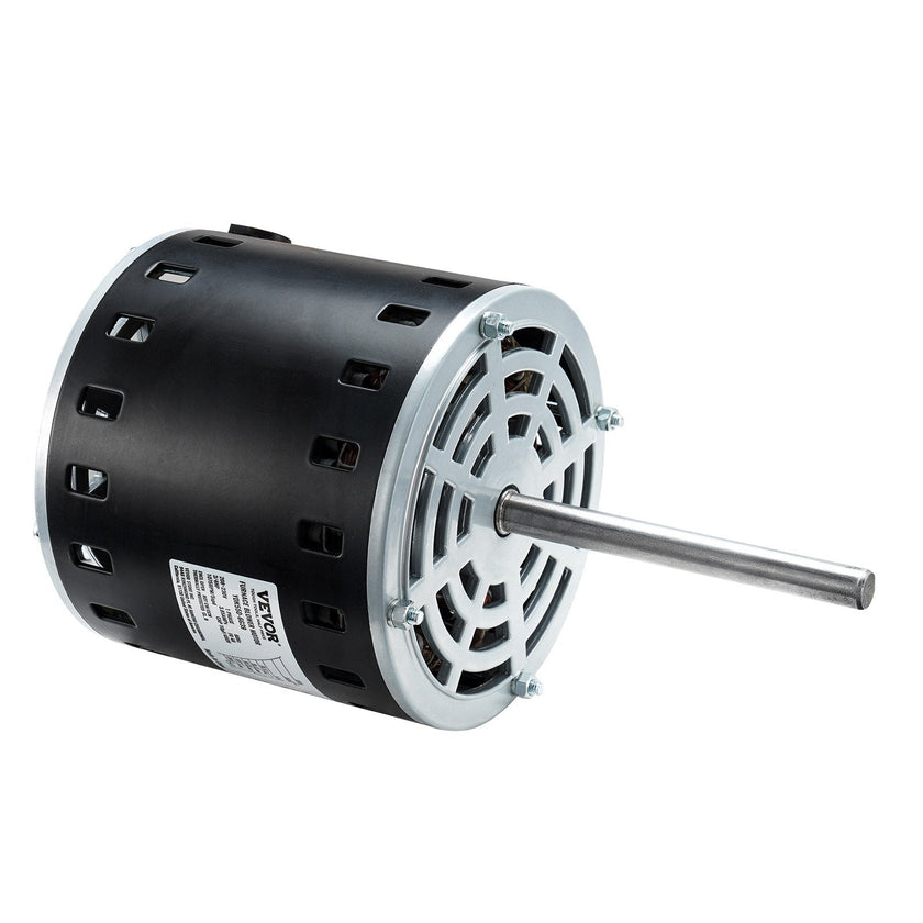 VEVOR 3/4HP Furnace Blower Motor, 208/230V 3.85Amps, 1075RPM 5 Speeds, CW/CCW Rotation, 48 Frame 4.8