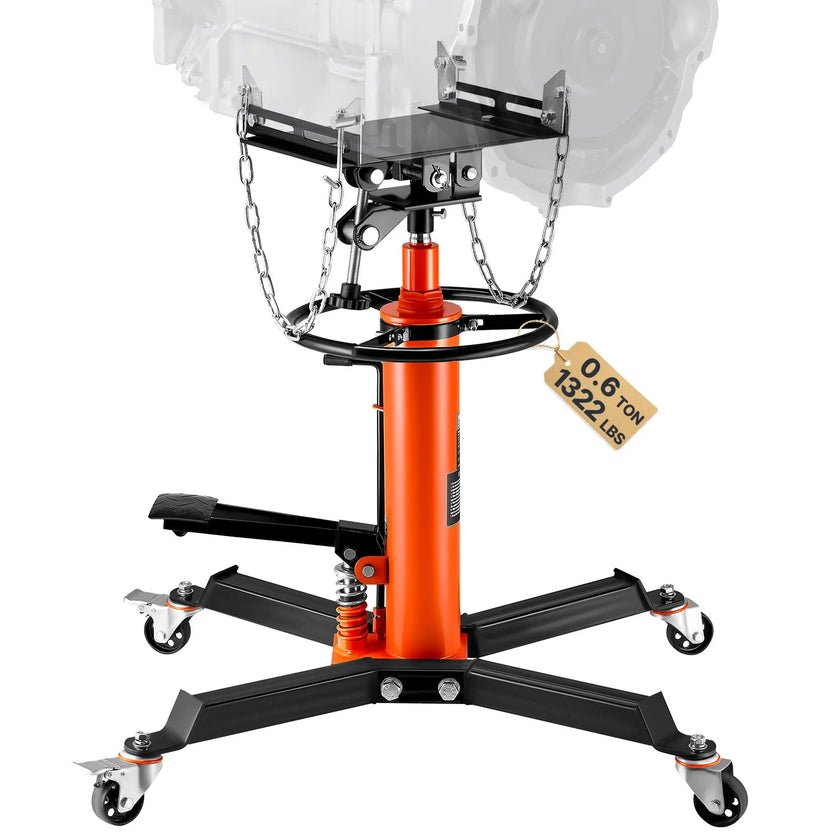 VEVOR Transmission Jack, 1322 LBS Hydraulic Telescoping Transmission Jack, 34.3