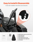 VEVOR Motorcycle Backrest Sissy Bar for Harley-Davidson Dyna 2006-2017 27 in