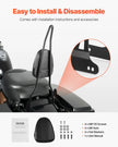 VEVOR Motorcycle Backrest Sissy Bar for Harley-Davidson Touring Models 2006-2017