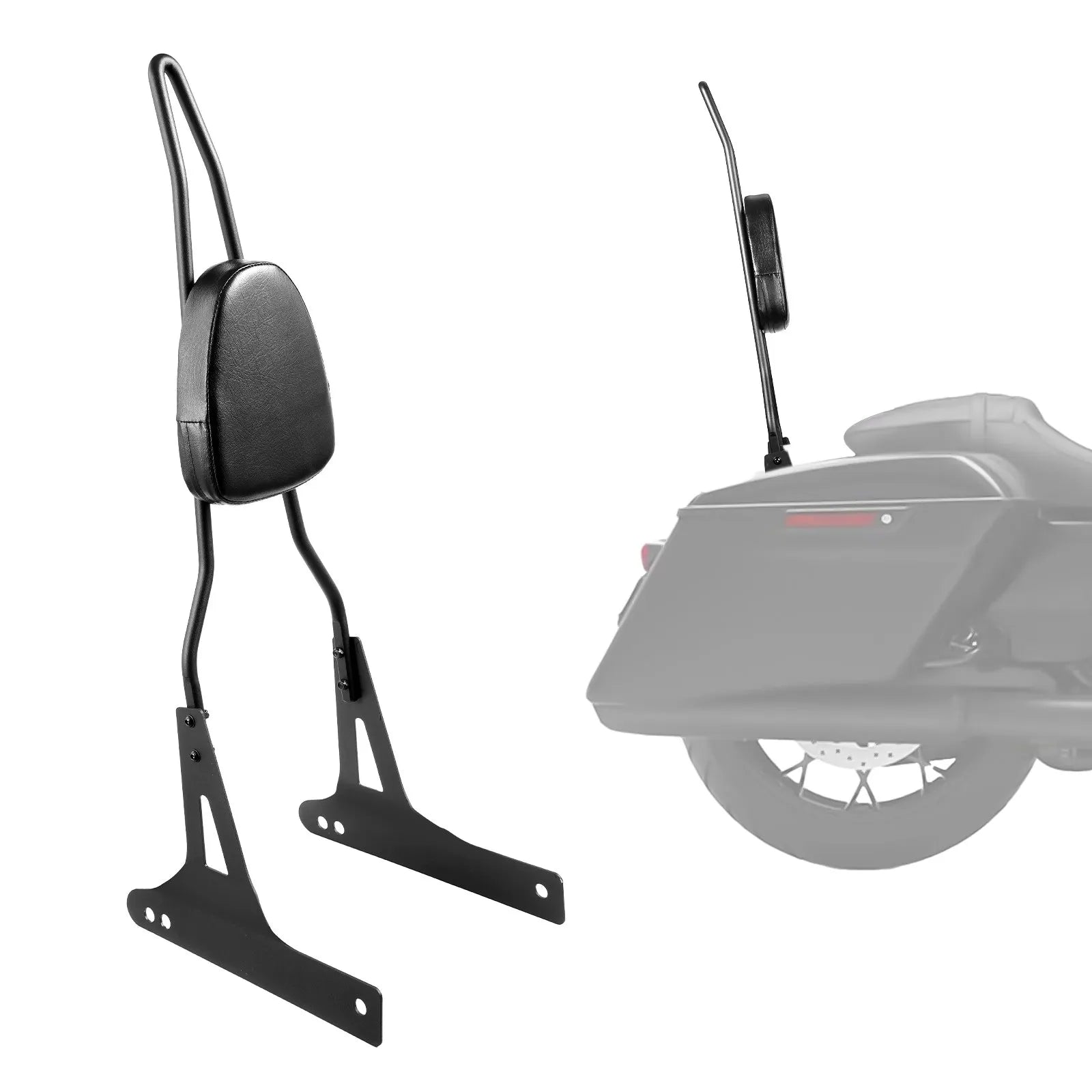 VEVOR Motorcycle Backrest Sissy Bar for Harley-Davidson Touring Models 2006-2017