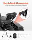 VEVOR Motorcycle Backrest Sissy Bar for Harley-Davidson Touring Models 2009-2024