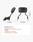 VEVOR Motorcycle Backrest Sissy Bar for Harley-Davidson Touring Models 2009-2024