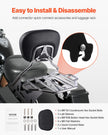 VEVOR Motorcycle Backrest Sissy Bar with Luggage Rack for Harley Touring Models