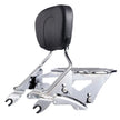 VEVOR Motorcycle Backrest Sissy Bar with Luggage Rack for Harley Touring Models