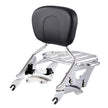 VEVOR Motorcycle Backrest Sissy Bar with Luggage Rack for Harley Touring Models