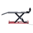 VEVOR Motorcycle Lift Table, 1500 lbs Capacity with Electric Hydraulic Pump & Adjustable Wheel Chock