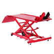 VEVOR Motorcycle Lift Table, 1000 lbs Capacity with 360° Rolling Jack Stand & Security Lock