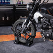 VEVOR Motorcycle Wheel Chock, 1800 lbs Capacity Wheel Cradle Holder, Heavy-duty Steel Motorcycle Front Wheel Stand with 3 Adjustable Holes, For 15
