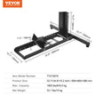 VEVOR Motorcycle Wheel Chock Upright, 1800 lbs Capacity, Heavy-duty Steel Motorcycle Front Wheel Stand with 6 Adjustable Holes, For 15