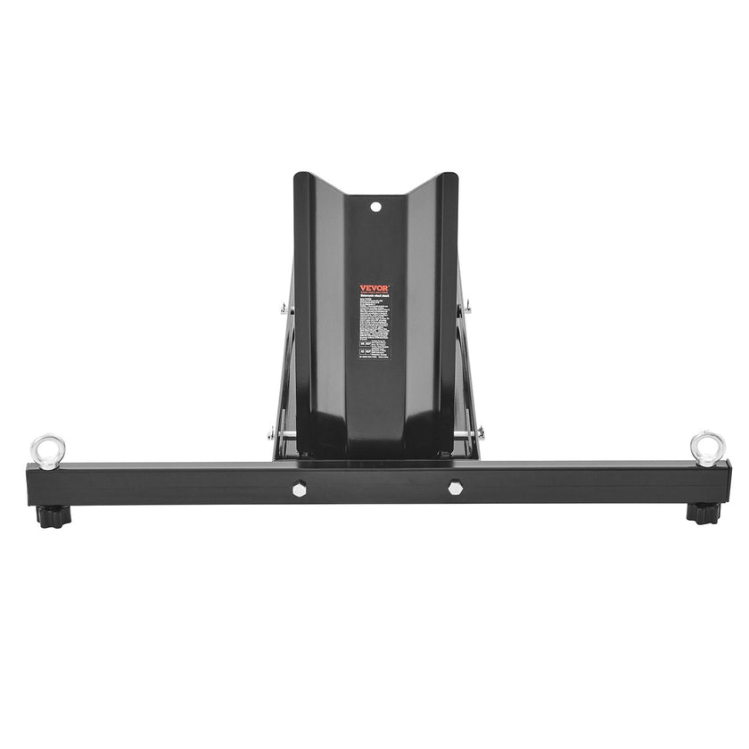 VEVOR Motorcycle Wheel Chock Upright, 1800 lbs Capacity, Heavy-duty Steel Motorcycle Front Wheel Stand with 6 Adjustable Holes, For 15