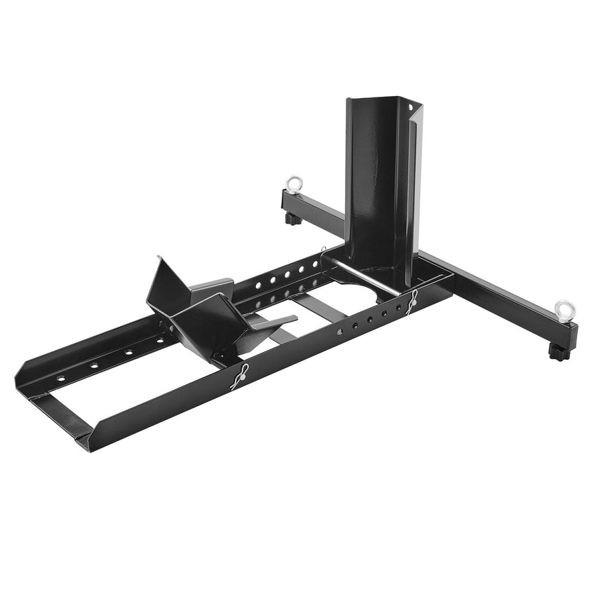 VEVOR Motorcycle Wheel Chock Upright, 1800 lbs Capacity, Heavy-duty Steel Motorcycle Front Wheel Stand with 6 Adjustable Holes, For 15
