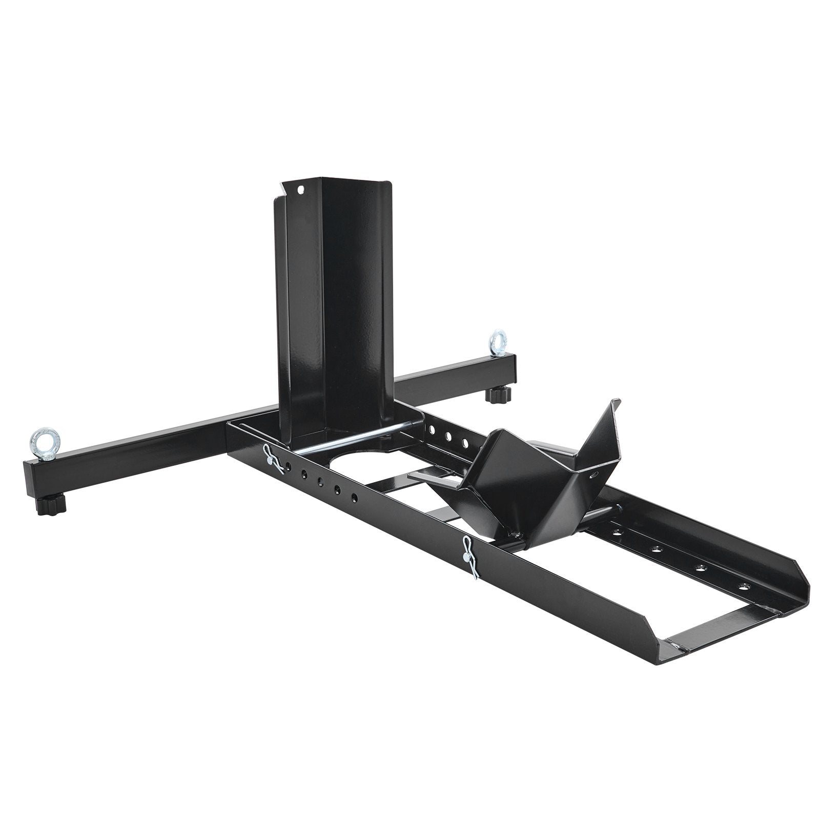 VEVOR Motorcycle Wheel Chock Upright, 1800 lbs Capacity, Heavy-duty Steel Motorcycle Front Wheel Stand with 6 Adjustable Holes, For 15