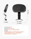 VEVOR Motorcycle Backrest Sissy Bar for Harley Touring Models 2009-2024 12.2 in