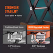 VEVOR Motorcycle Lift, 1100 LBS Motorcycle Scissor Lift Jack with Wide Deck & Safety Pin, 3.7