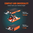VEVOR Motorcycle Lift, 1100 LBS Motorcycle Scissor Lift Jack with Wide Deck & Safety Pin, 3.7
