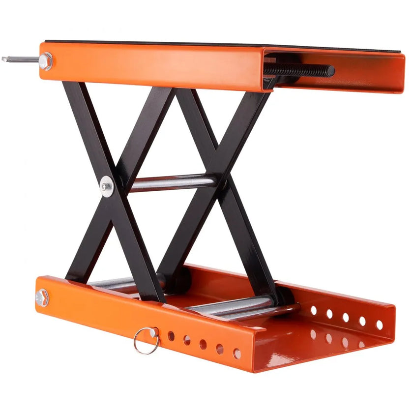VEVOR Motorcycle Lift, 1100 LBS Motorcycle Scissor Lift Jack with Wide Deck & Safety Pin, 3.7