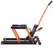 VEVOR Hydraulic Motorcycle Lift Jack, 1500 LBS Capacity ATV Scissor Lift Jack, Portable Motorcycle Lift Table with 4 Wheels, Hydraulic Foot-Operated Hoist Stand for Motorcycle ATV UTV Powersports