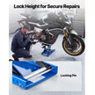 VEVOR Motorcycle Scissor Lift, 1100 lbs Capacity Steel Jack with Center Crank & Lock Pin