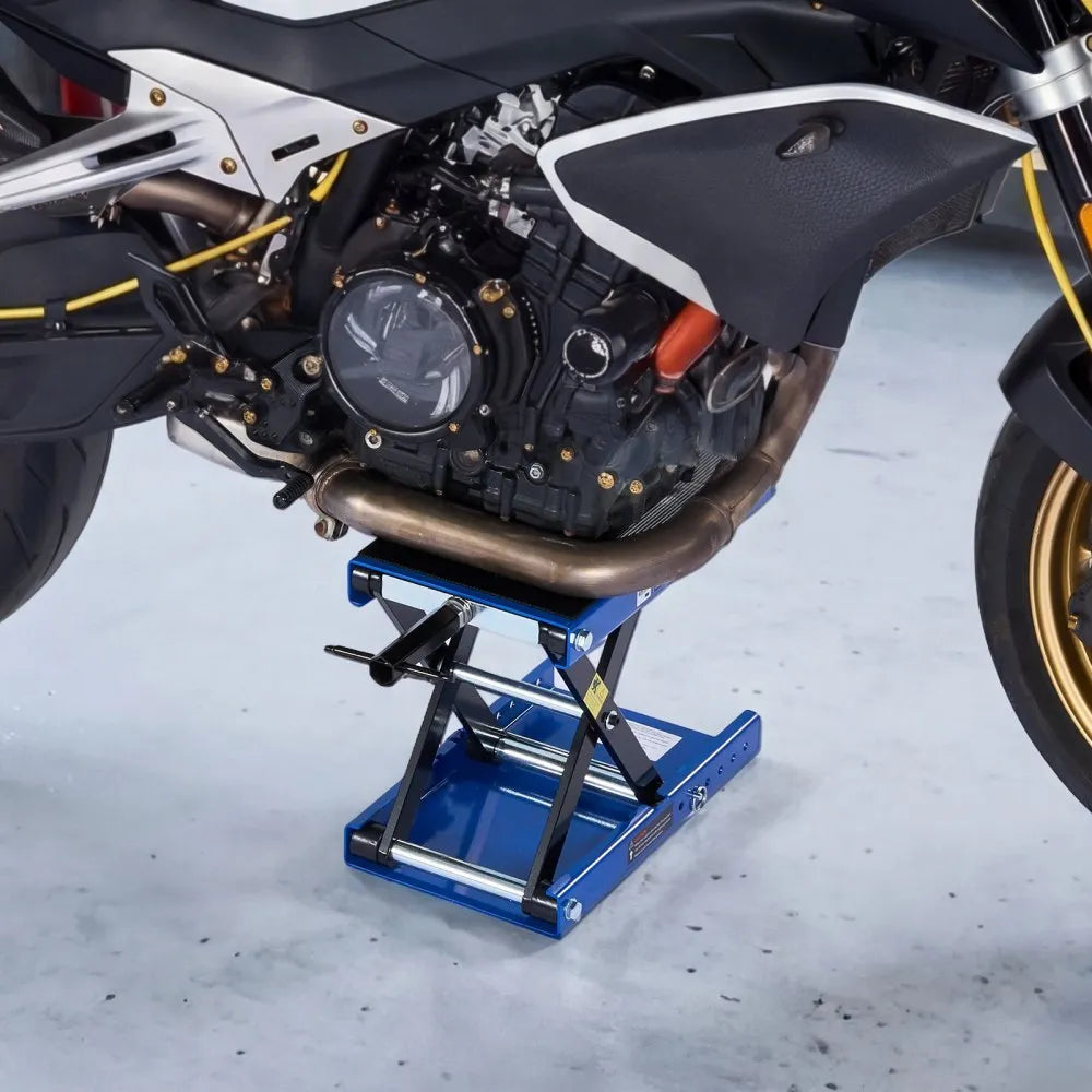 VEVOR Motorcycle Scissor Lift, 1100 lbs Capacity Steel Jack with Center Crank & Lock Pin