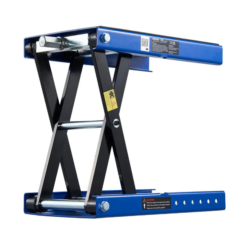 VEVOR Motorcycle Scissor Lift, 1100 lbs Capacity Steel Jack with Center Crank & Lock Pin