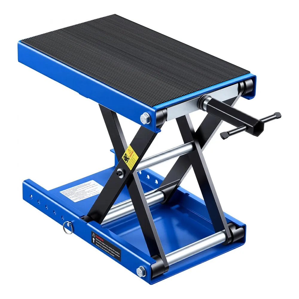 VEVOR Motorcycle Scissor Lift, 1100 lbs Capacity Steel Jack with Center Crank & Lock Pin