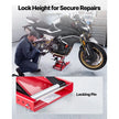 VEVOR Motorcycle Scissor Lift Jack, 1100 lbs Capacity, Wide Deck & Lock Pin, 3.74