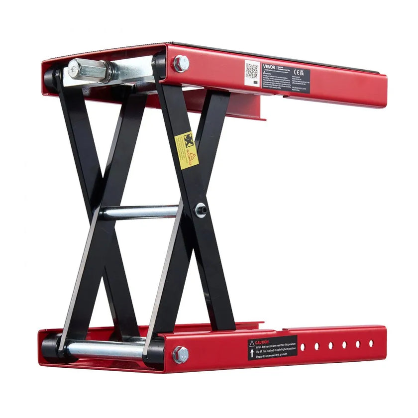 VEVOR Motorcycle Scissor Lift Jack, 1100 lbs Capacity, Wide Deck & Lock Pin, 3.74