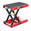 VEVOR Motorcycle Scissor Lift Jack, 1100 lbs Capacity, Wide Deck & Lock Pin, 3.74