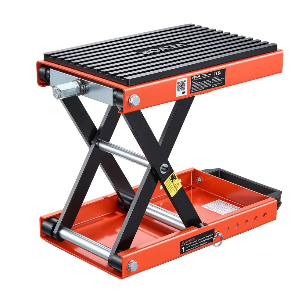 VEVOR Motorcycle Scissor Lift Jack, 1500 lbs Capacity with Lock Pin and Steel Hoist for Touring Motorcycles