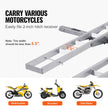 VEVOR Motorcycle Carrier, 2-Bike 600 LBS Aluminum Motorcycle Carrier Hitch Mount, Loading Ramp, Scooter Dirt Bike Trailer Hauler, Ratchet Straps and Stabilizer, for Car, Truck with 2