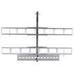 VEVOR Motorcycle Carrier, 2-Bike 600 LBS Aluminum Motorcycle Carrier Hitch Mount, Loading Ramp, Scooter Dirt Bike Trailer Hauler, Ratchet Straps and Stabilizer, for Car, Truck with 2