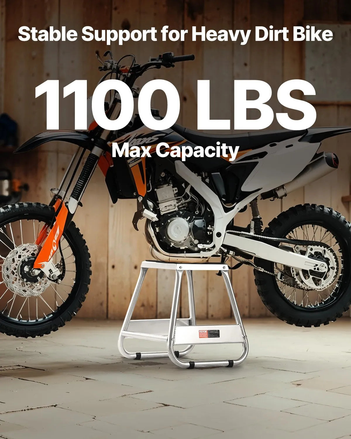 VEVOR Dirt Bike Stand 1100 lbs Load Capacity Dirtbike Pit Stand for Moto Lifting