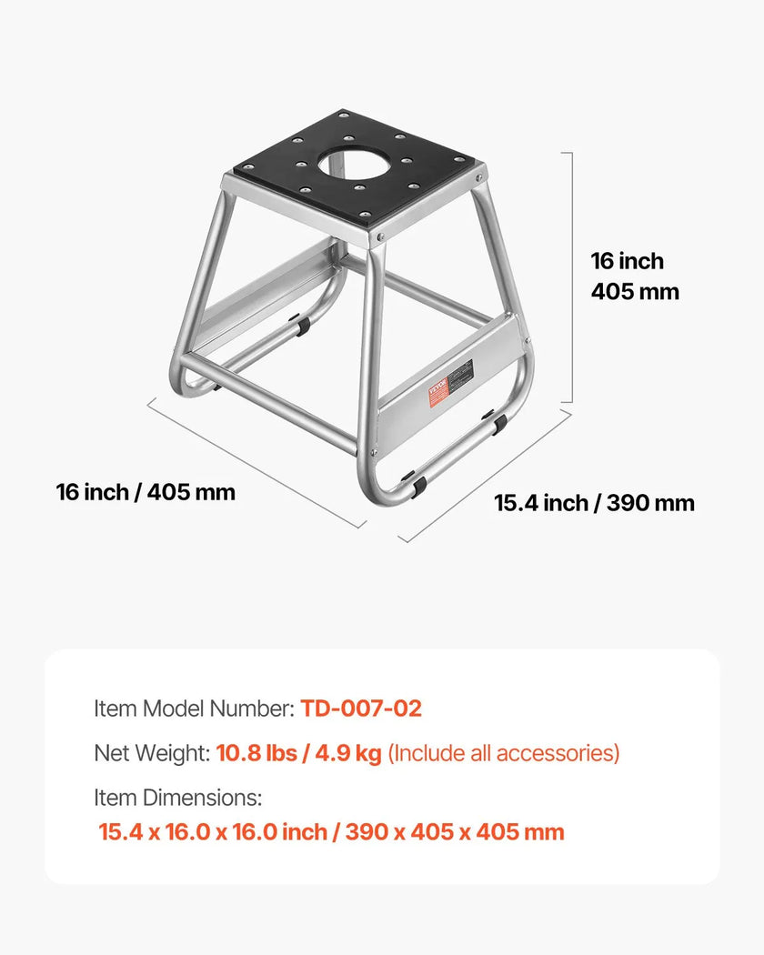 VEVOR Dirt Bike Stand 1100 lbs Load Capacity Dirtbike Pit Stand for Moto Lifting