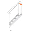 VEVOR Dock Ladder, 30''-38'' Adjustable Height, 500 lbs Load Capacity, Aluminum Alloy 4 Steps Pontoon Boat Ladder with Dual Handrails & Nonslip Rubber Mat, Ideal for Ship/Lake/Pool/Marine Boarding