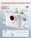 VEVOR Macerator Pump 500W 29 GPM Flow 26 ft Head Lift for Toilet Basement Sink