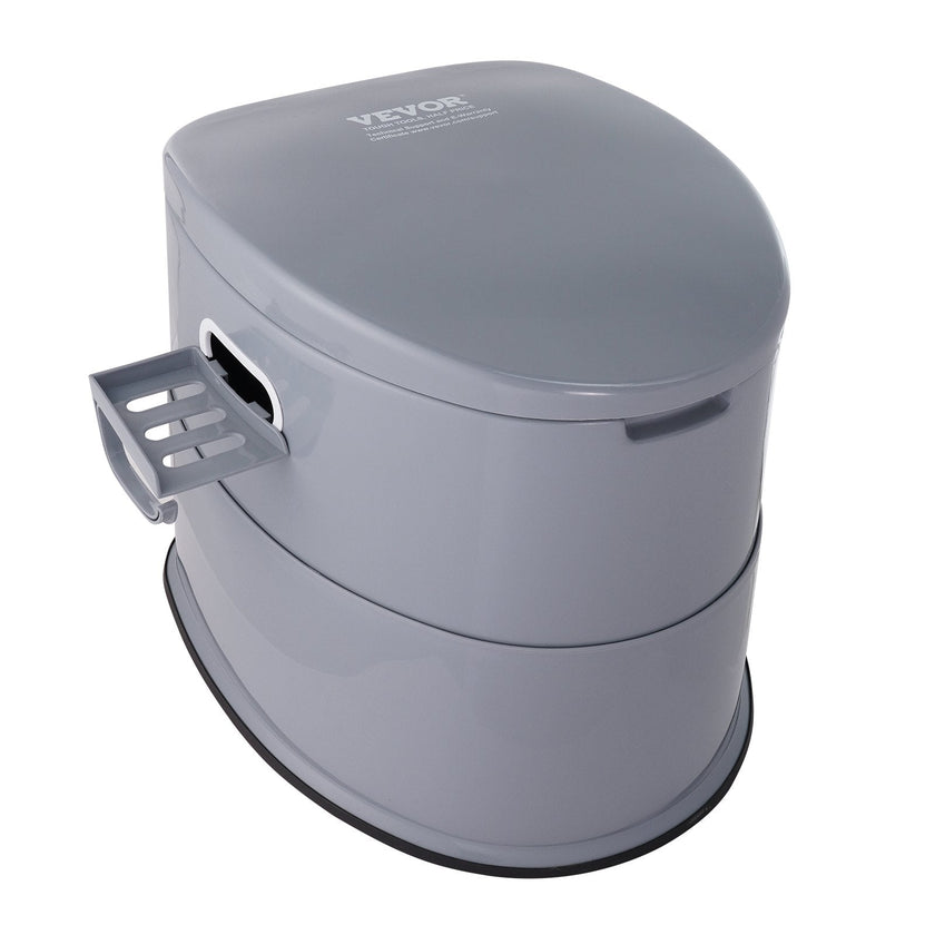 VEVOR Portable Toilet for Camping, Porta Potty with 1.3 Gal Detachable Inner Bucket & Removable Paper Holder, Commode with Dual Lids, Travel Toilet for Adults Kids Outdoor Camping Car Long Road Trips