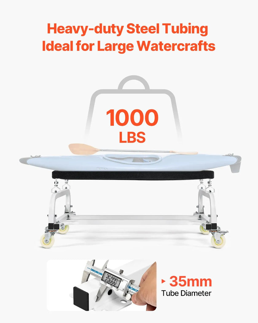 VEVOR Watercraft PWC Dolly Boat 1000 lbs Capacity Jet Ski Stand Storage Cart