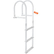 VEVOR Dock Ladder, Removable 3 Steps, 500 lbs Load Capacity, Aluminum Alloy Pontoon Boat Ladder with 3.1'' Wide Step & Nonslip Rubber Mat, Easy to Install for Ship/Lake/Pool/Marine Boarding