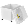 VEVOR 10.5 Gallons Ingredient Bin, Ingredient Storage Bin 2 Pcs/Set, PP Material Flour Bins On Wheels, White Shelf Ingredient Bin with Scoop and Sliding Lid, Commercial Storage Bins