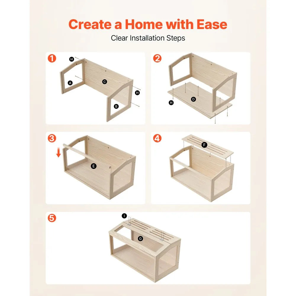 Wooden Hamster Cage, 31.9