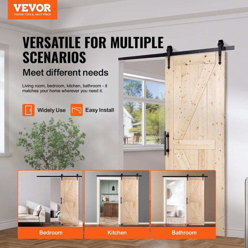 VEVOR Barn Door and Hardware Kit, 30