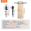 VEVOR Barn Door and Hardware Kit, 30