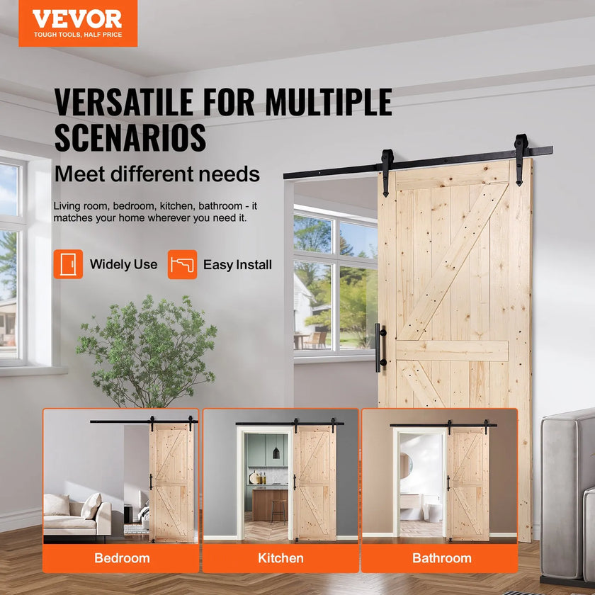VEVOR Barn Door and Hardware Kit, 36