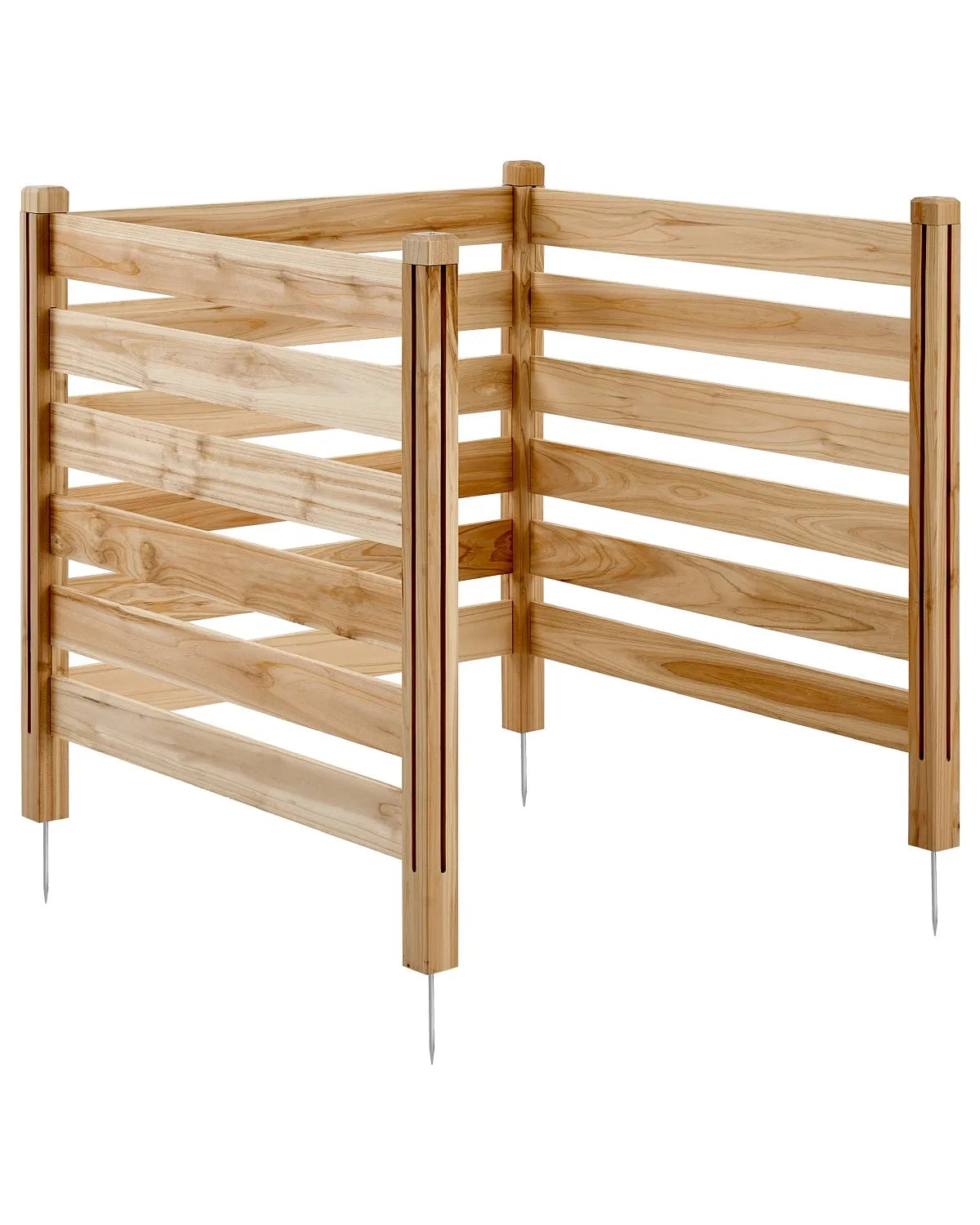 VEVOR Wood Privacy Fence 3 Panels Slatted Air Conditioner Fence 36