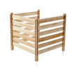 VEVOR Wood Privacy Fence 3 Panels Slatted Air Conditioner Fence 36