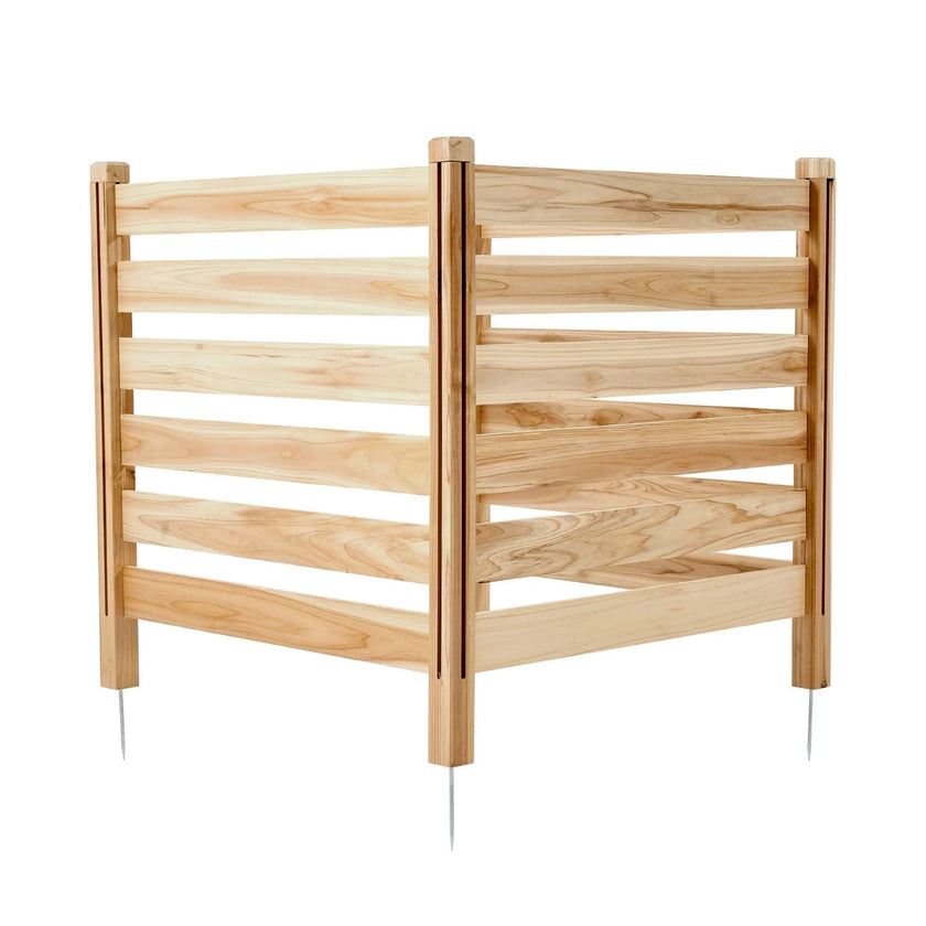 VEVOR Wood Privacy Fence 3 Panels Slatted Air Conditioner Fence 36