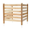 VEVOR Wood Privacy Fence 3 Panels Slatted Air Conditioner Fence 36
